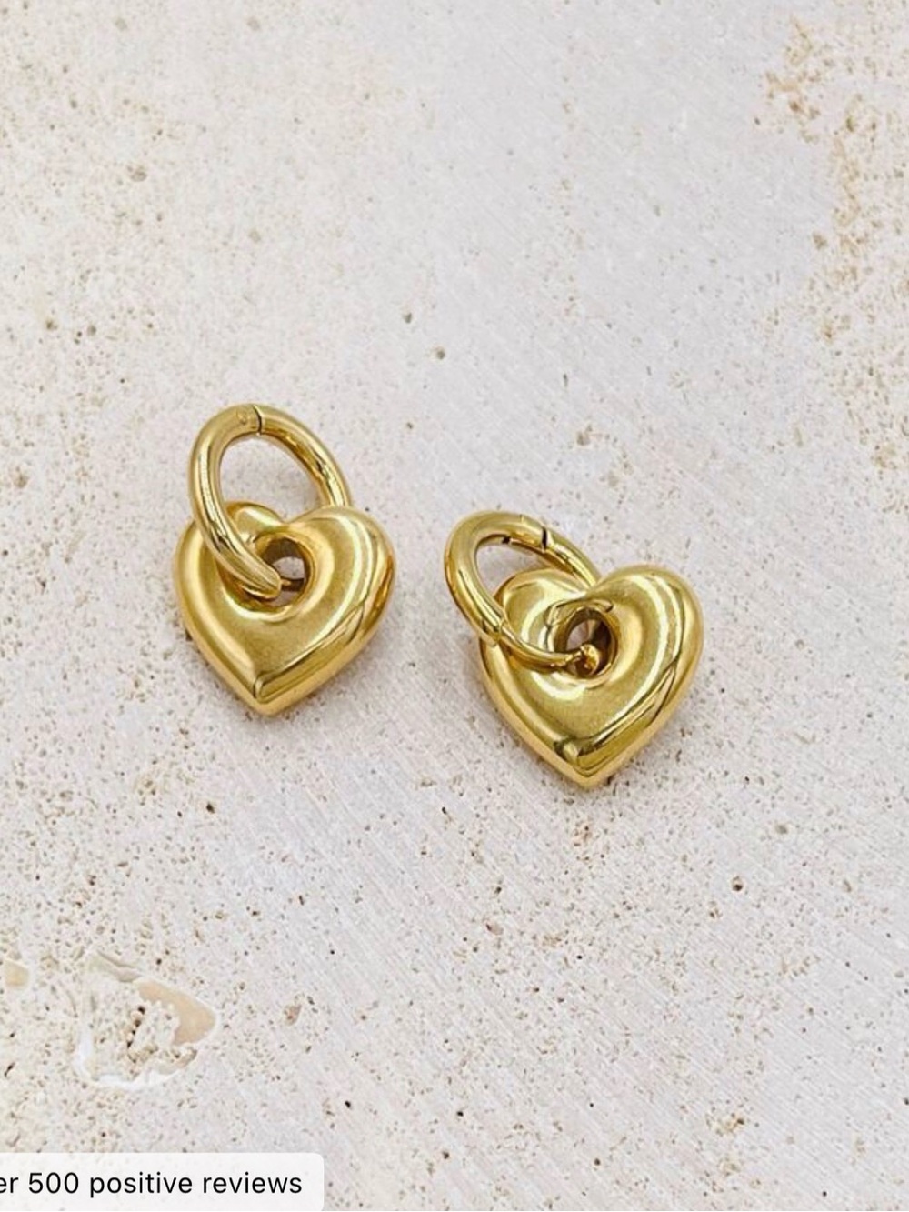 Heart Hoop Earrings - Classic Women's Jewelry